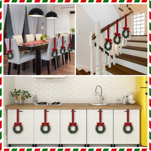 Retrowavy twelve-wreath bundle styled as a gift for neighbors