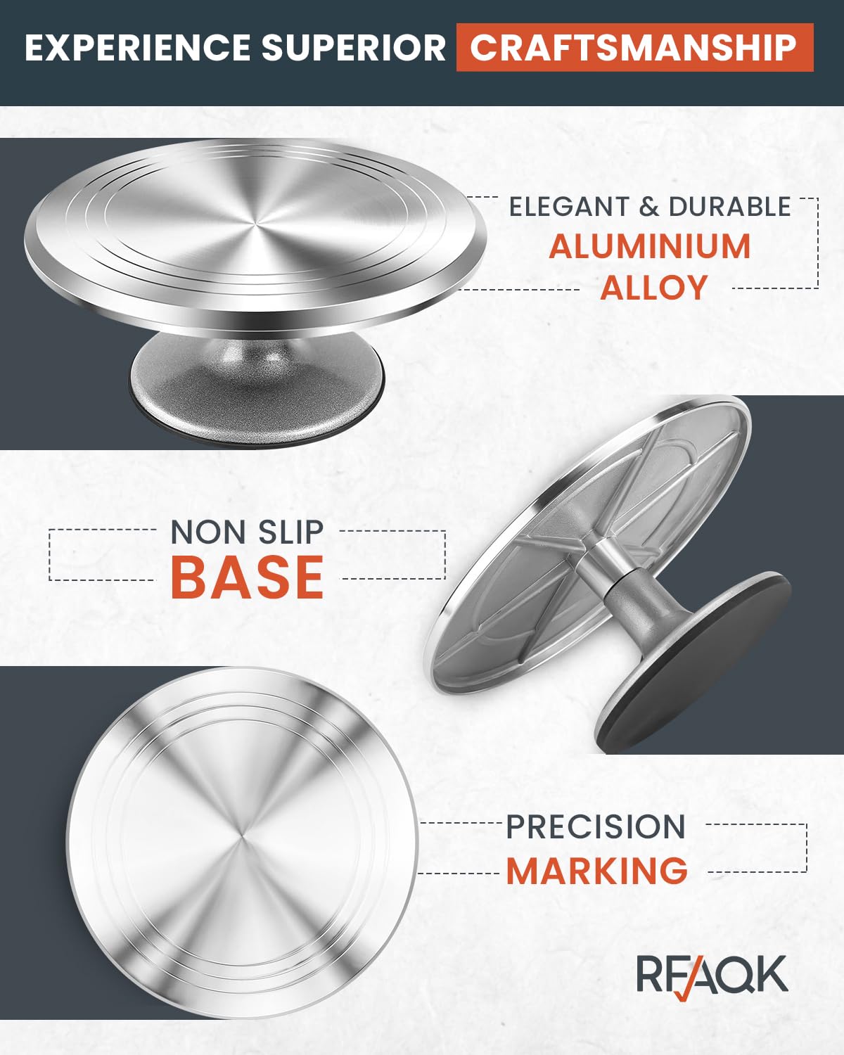 RFAQK straight and offset spatulas plus leveler showing precision control
