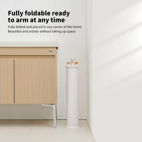 RFOUO next to a chair showing scale and space-saving benefit