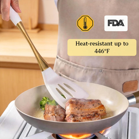 RFSCDI silicone head detail showing soft edges that protect cookware and resist staining