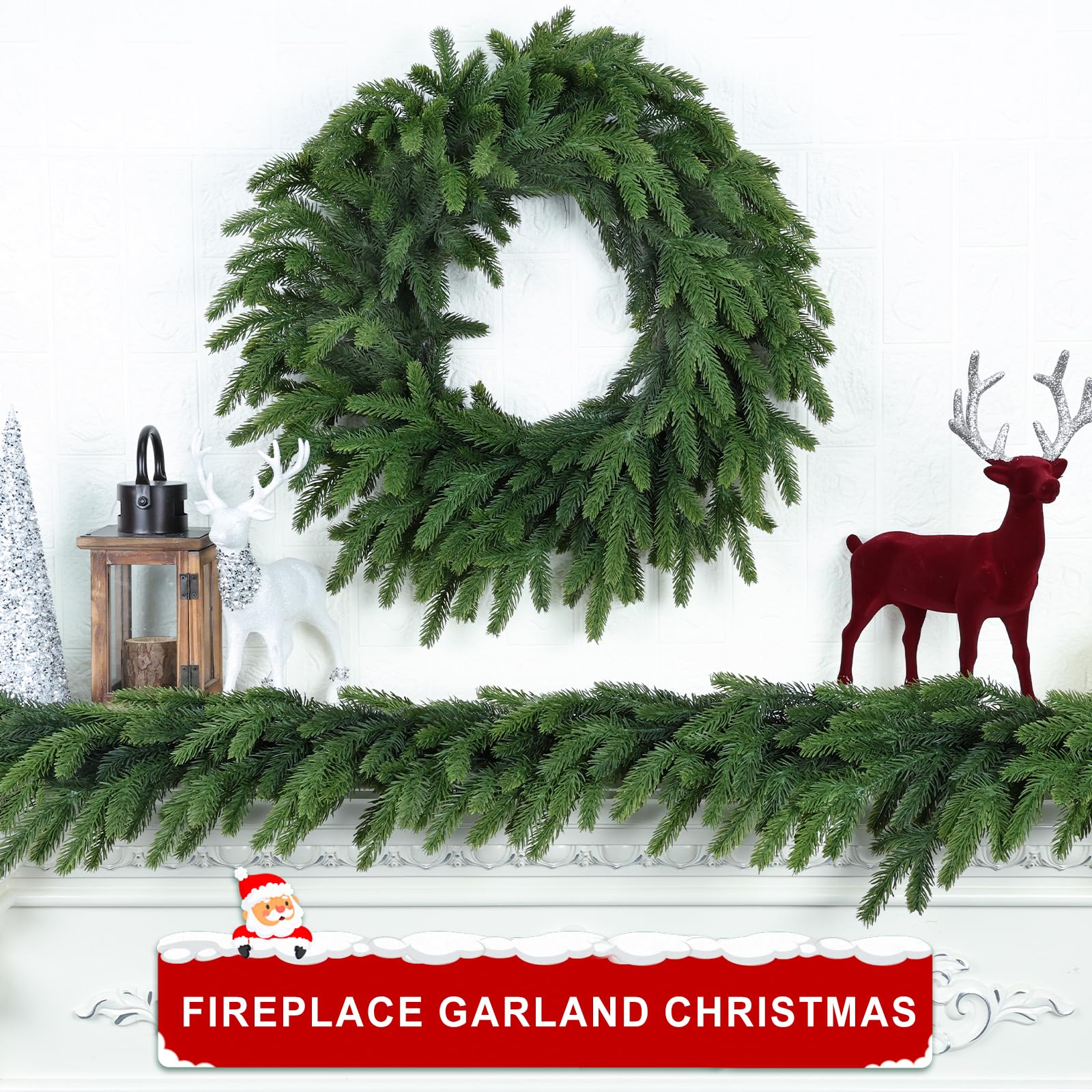 RHTRJ garland used as a table centerpiece with accents benefit: versatile seasonal styling