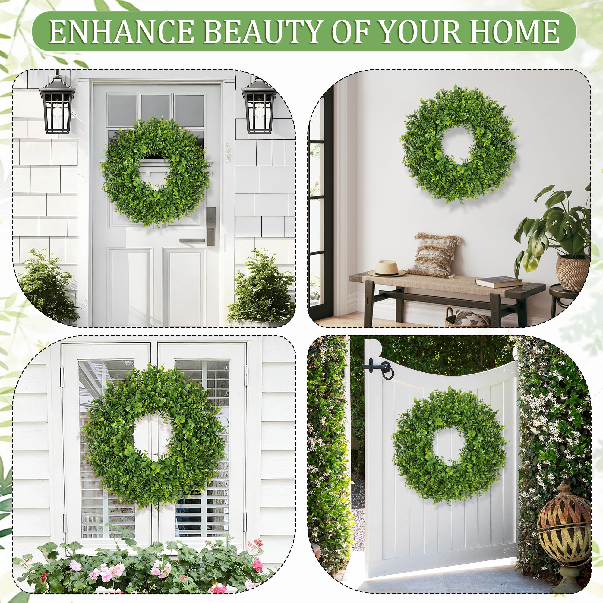 RHTRJ wreath next to door to show 24–26 inch scale for accurate fit