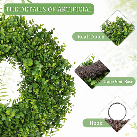 RHTRJ side profile showing wreath depth and full layered foliage benefit
