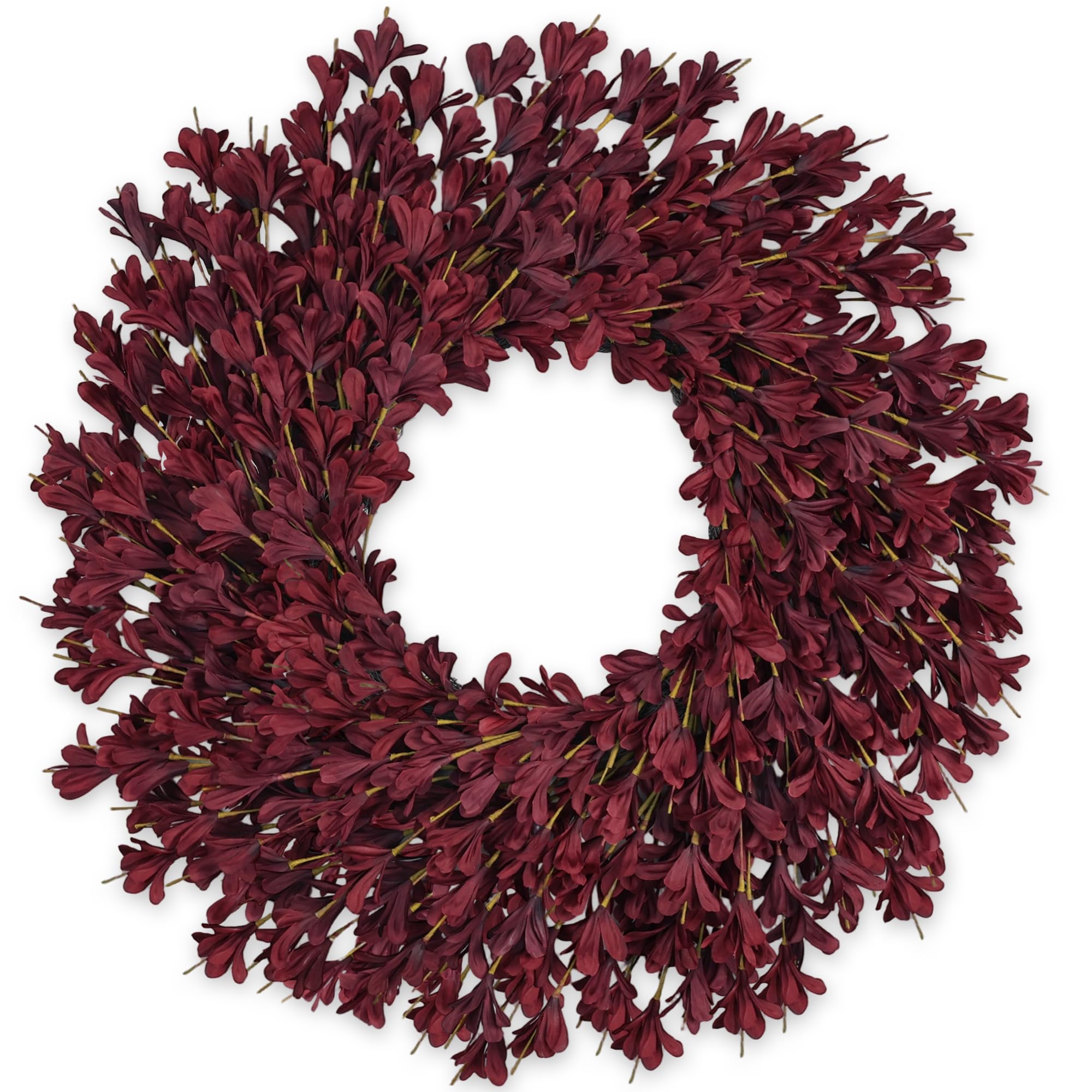 RHTRJ front view of 26-inch fall wreath showing full seasonal curb appeal