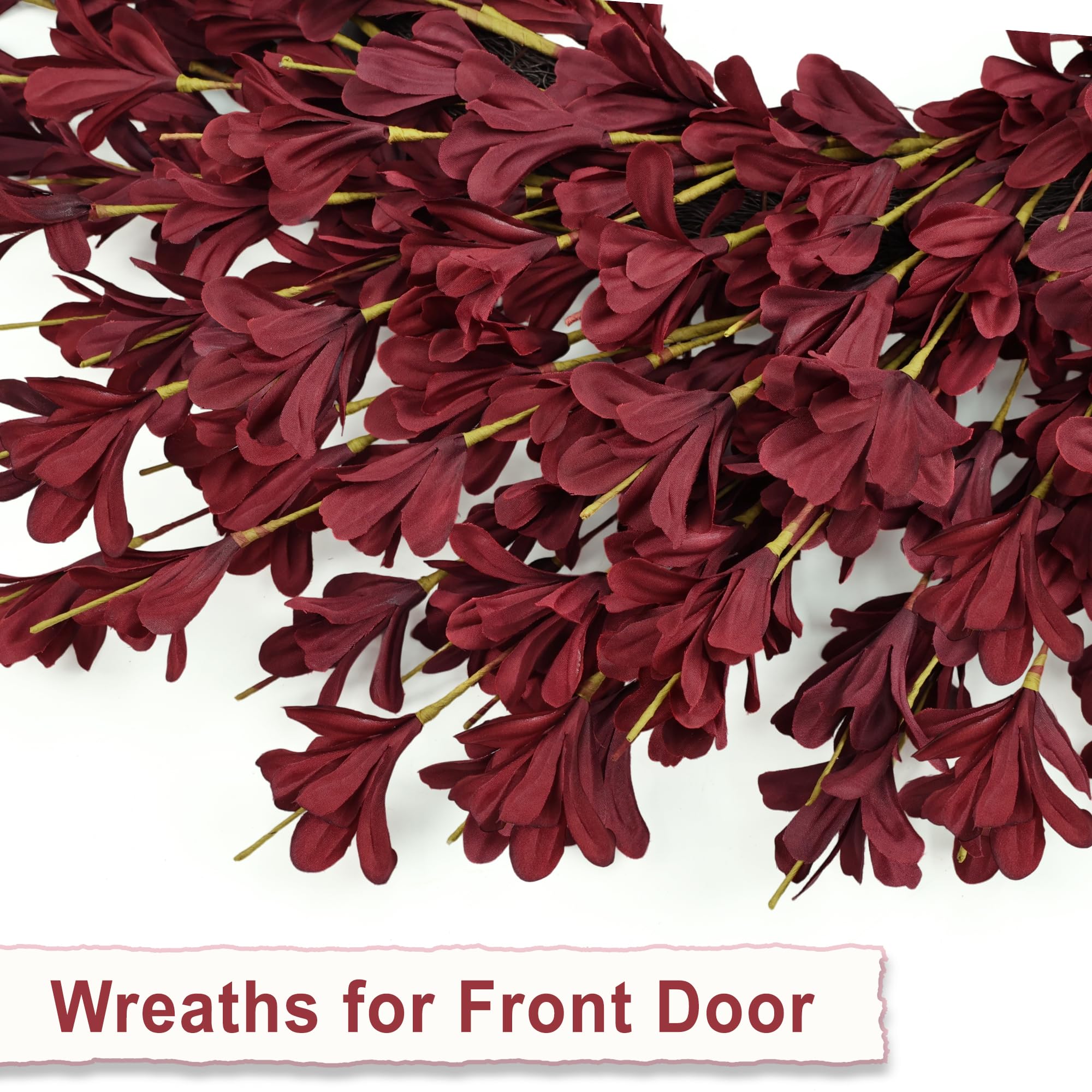 RHTRJ wreath unfolding from shipping box for easy setup