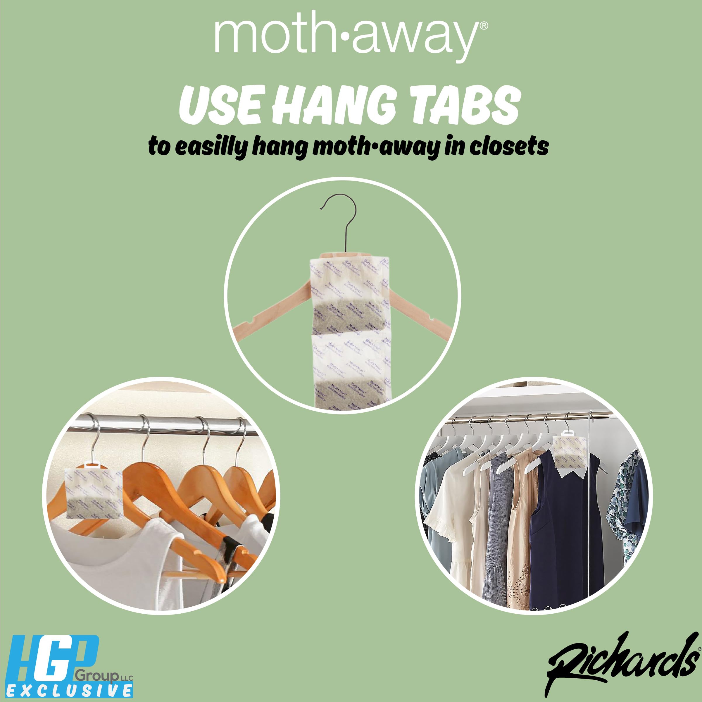 Richards sachet scale next to sweater illustrating jumbo size and storage fit