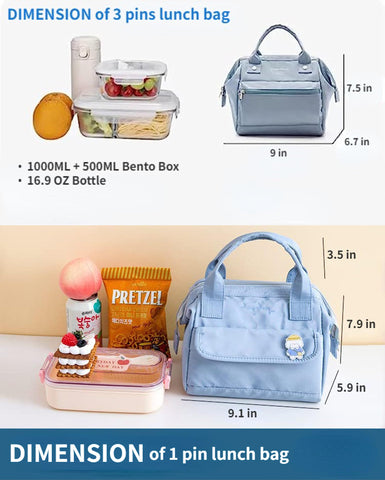 RICHTRUE side view showing reinforced handle and durable zipper for reliable carrying