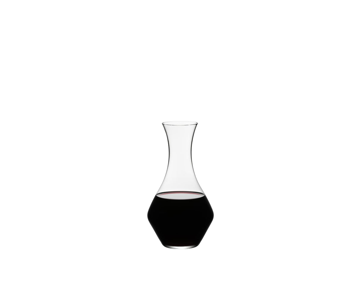 Riedel Cabernet decanter front view showing clear crystal and elegant shape for presentation
