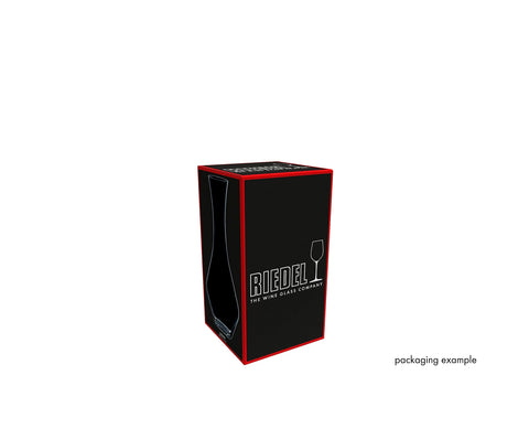 Riedel Cabernet decanter on dining table displaying wine color and stylish serving appeal