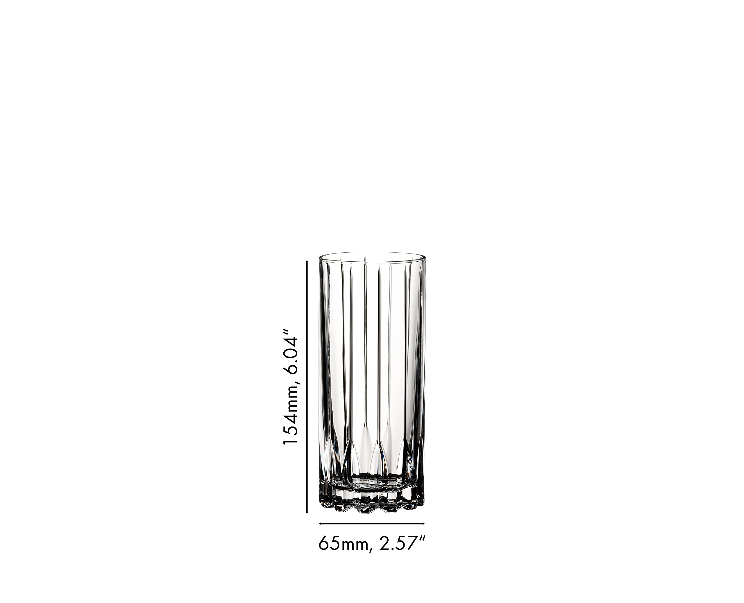 Riedel glass held in hand showing scale and ergonomic comfort for bartenders and hosts