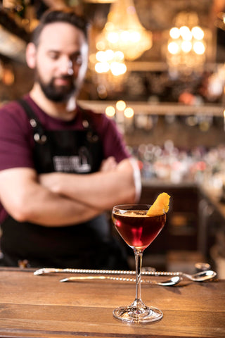 Riedel Nick & Nora close-up of rim and bowl for clear glass clarity and refined sipping