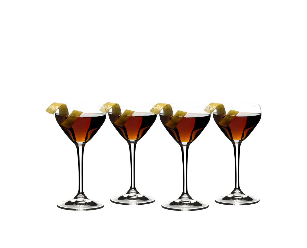 Riedel Nick & Nora front view showing elegant silhouette and precise rim