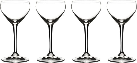 Riedel Nick & Nora on a home bar demonstrating stylish serving impact