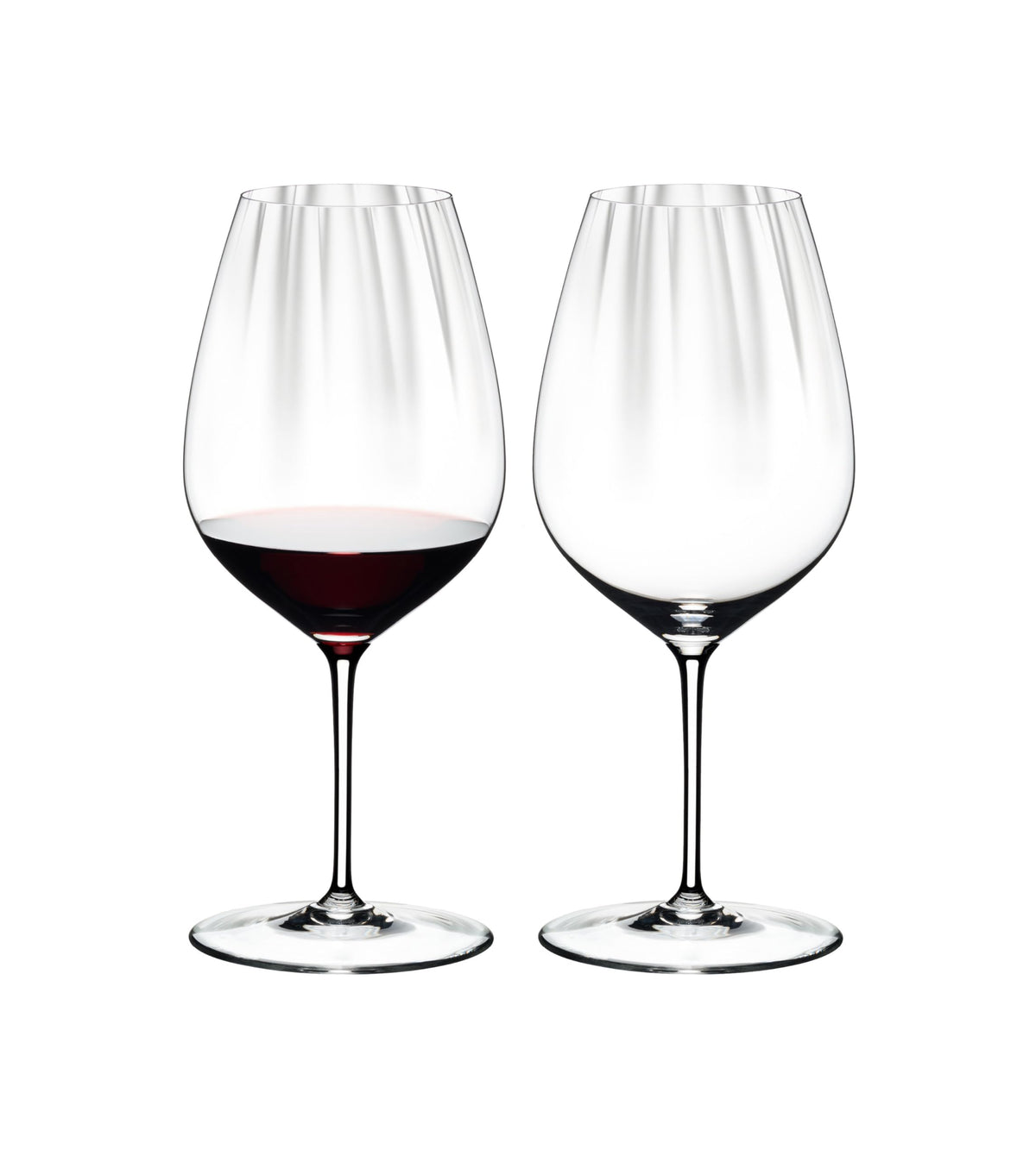 Riedel Performance front view showing elegant shape and visual clarity benefit
