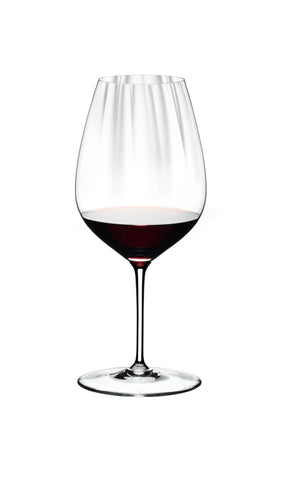 Riedel Performance glass held in hand showing comfortable grip and pour control