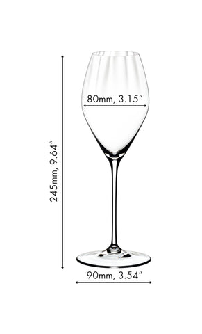 Riedel Performance pair on a table in lifestyle setting enhancing celebratory mood