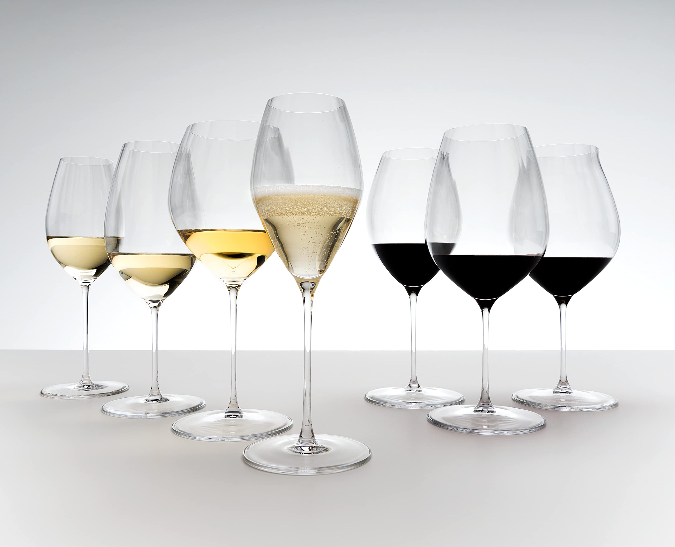 Riedel Performance rim and crystal clarity demonstrating broad aromatic release