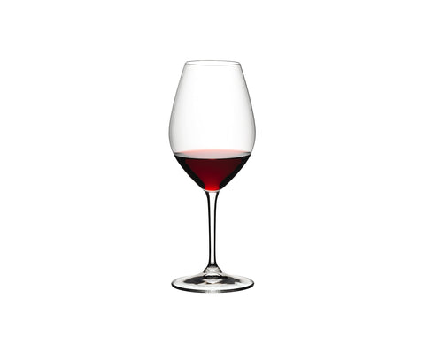Riedel stem and foot detail emphasizing balanced feel and stability