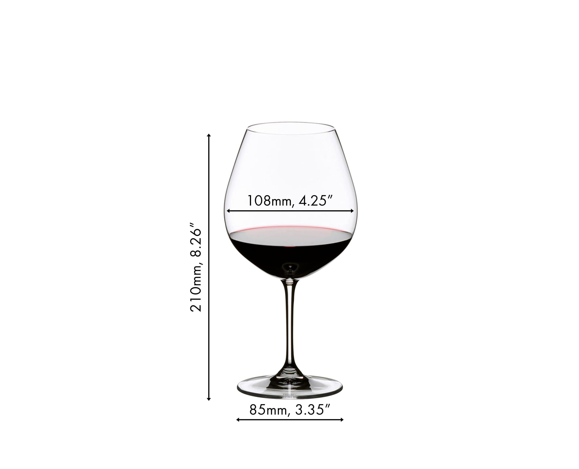 Riedel Vinum stem and base detail showing balanced feel benefit