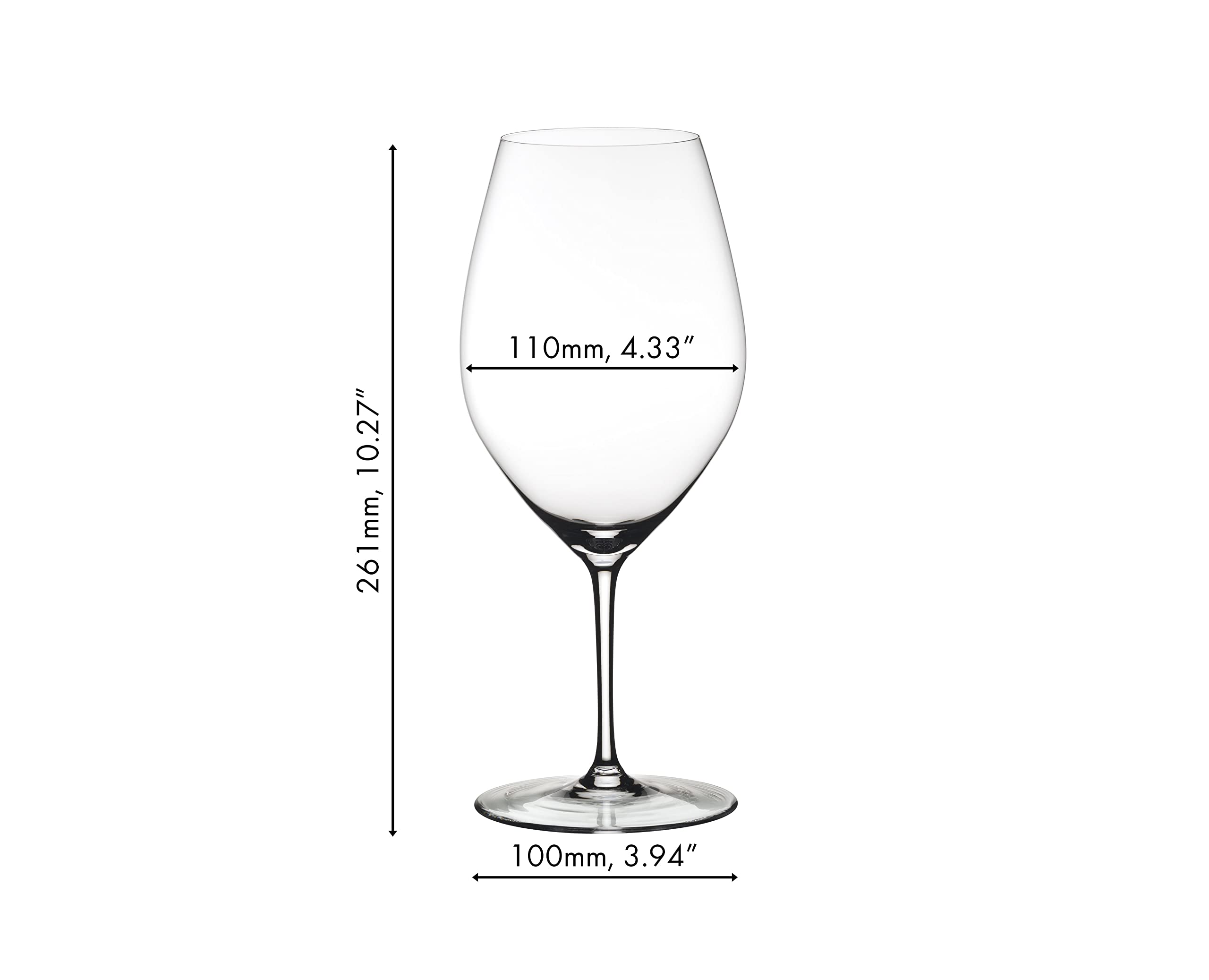 Riedel Wine Friendly XL with poured red wine showing aeration benefits