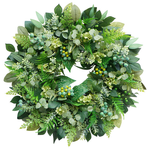 Rimalo wreath packaged and ready to hang for simple instant decor