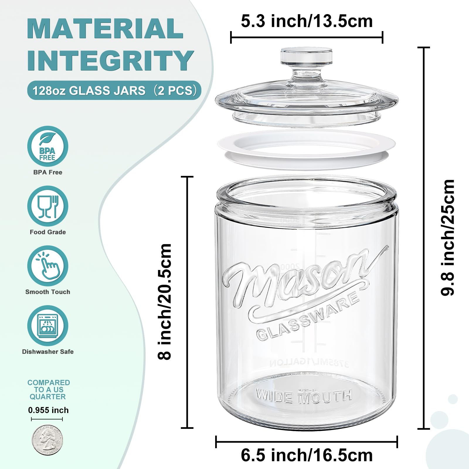 Ritayedet jar beside a 5 lb bag to show true gallon capacity and scale