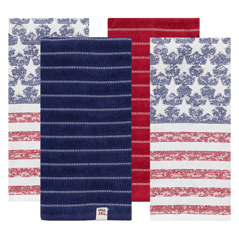 Ritz front packaging showing 250th anniversary towel set and patriotic design benefits