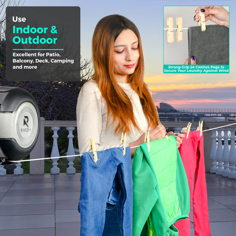 RIVEDA included hooks and mounting hardware laid out for easy installation