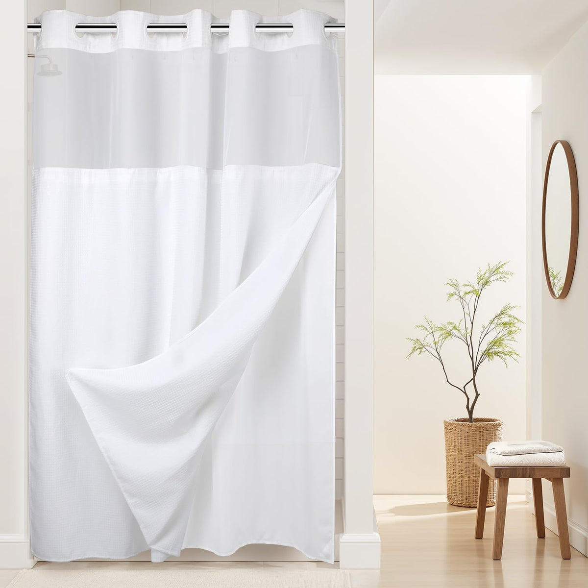 River Dream front view of curtain showing hotel-grade look and easy install