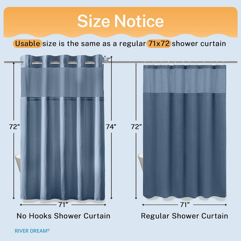 River Dream curtain hanging without hooks for simple installation benefit