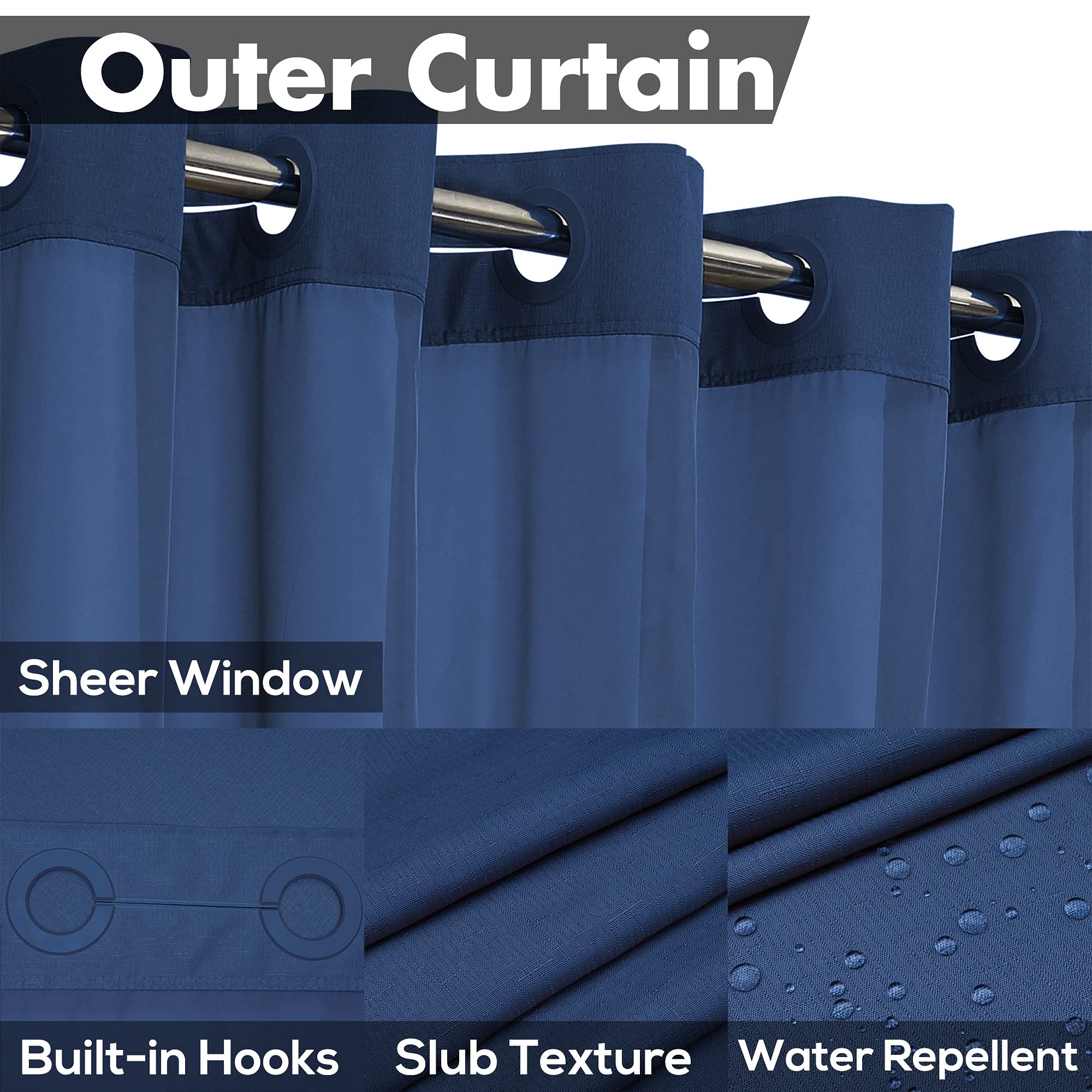 River Dream mesh window detail admitting light while maintaining privacy