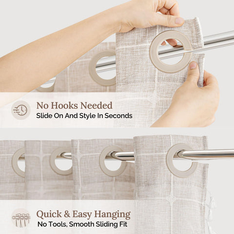 River Dream no-hooks split-ring header demonstrating easy hookless installation