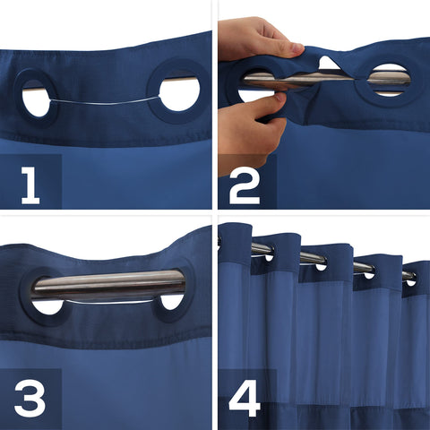 River Dream snaps and grommets showing snap-in liner attachment benefit