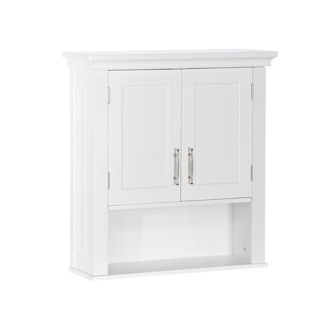RiverRidge front view of white two-door cabinet showing clean lines and storage