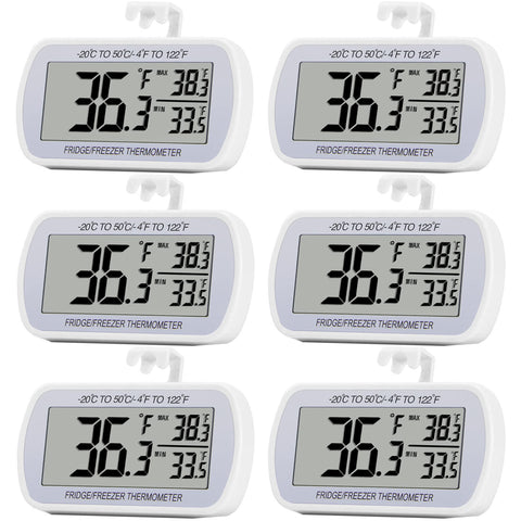 RIY front packaging showing six thermometers and large LCD for quick reading