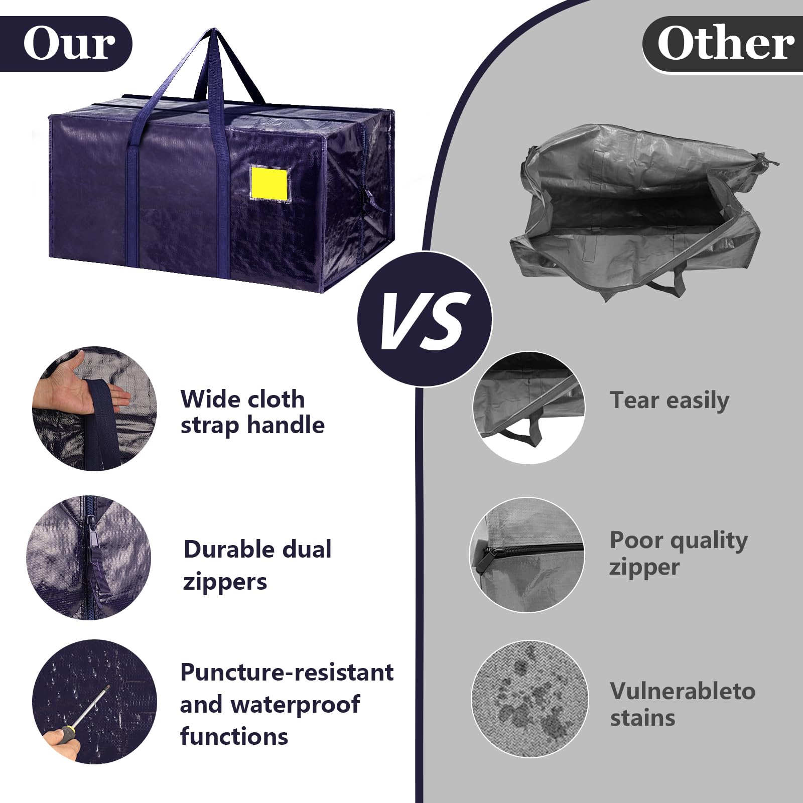 RMOHRO folded flat bag in hand showing compact storage convenience benefit