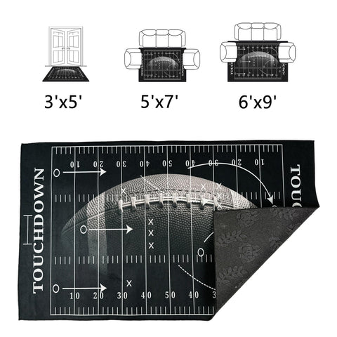 Rnmdn rug folded packaging with crease guidance for quick smoothing benefit