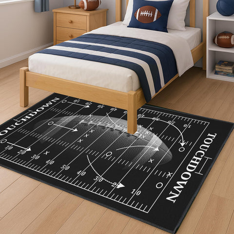 Rnmdn rug reinforced edge stitching for durability and long-lasting shape