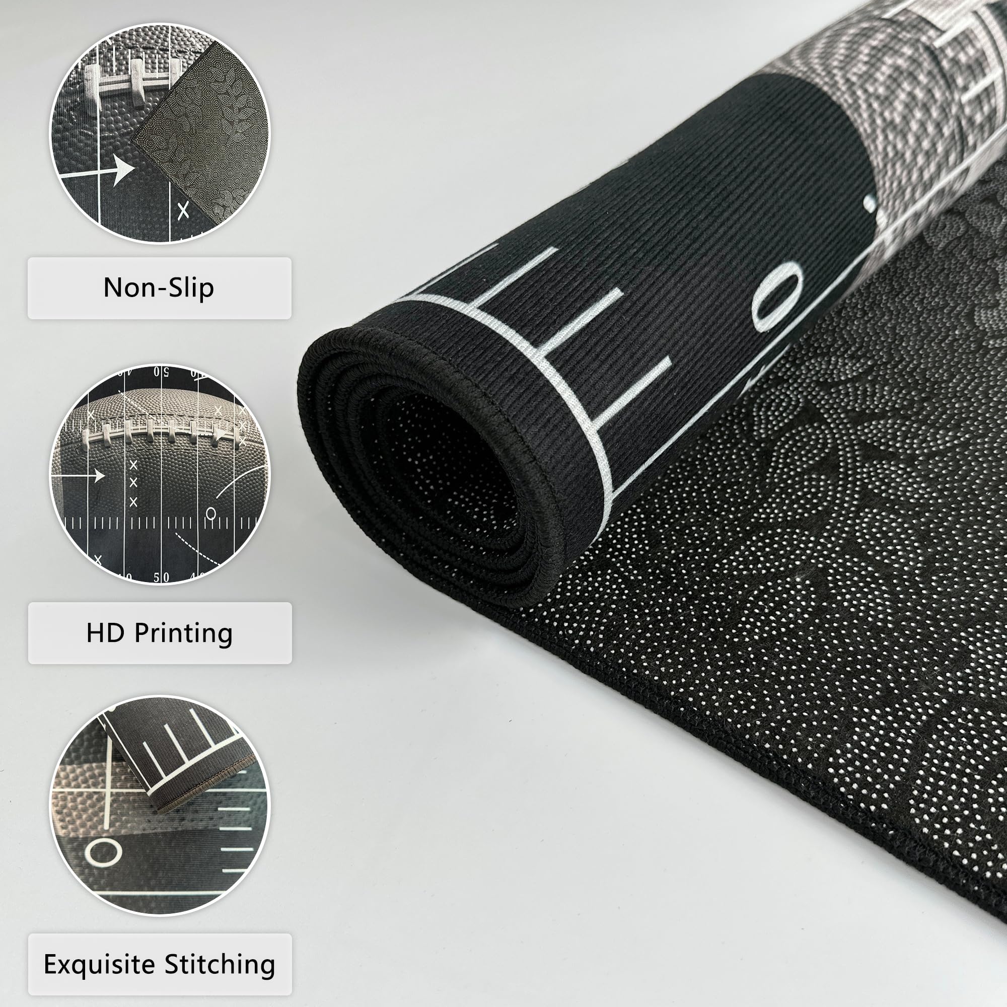 Rnmdn rug next to chair to show 3'x5' scale and placement options