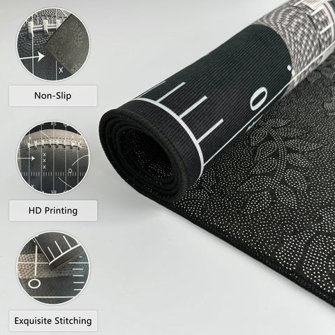 Rnmdn rug next to chair to show 3'x5' scale and placement options