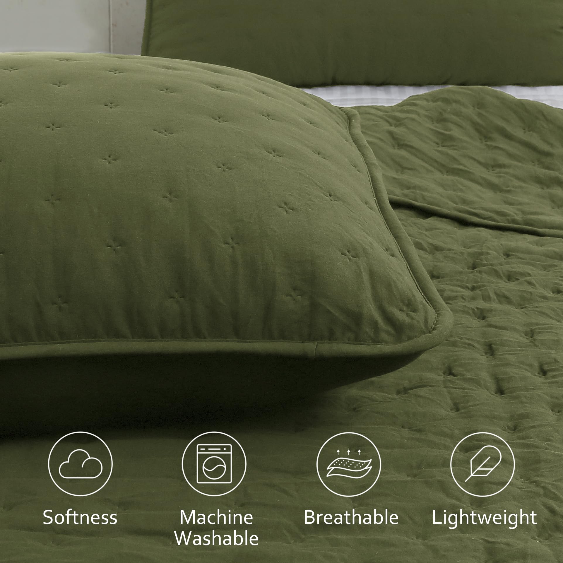ROARINGWILD pillow shams detail showing matching color and coordinated styling benefit
