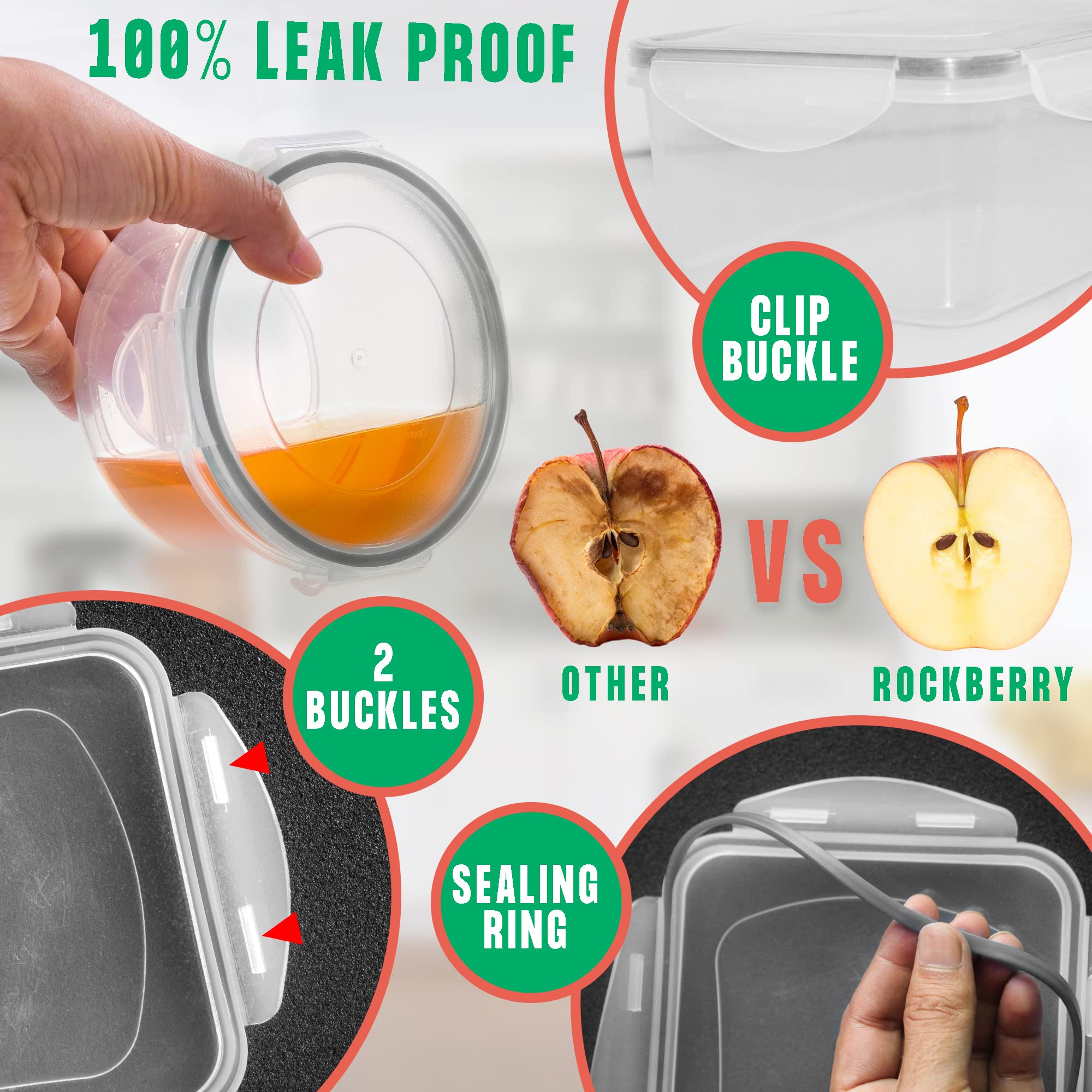 RockBerry lid snap-lock mechanism close-up for leakproof confidence