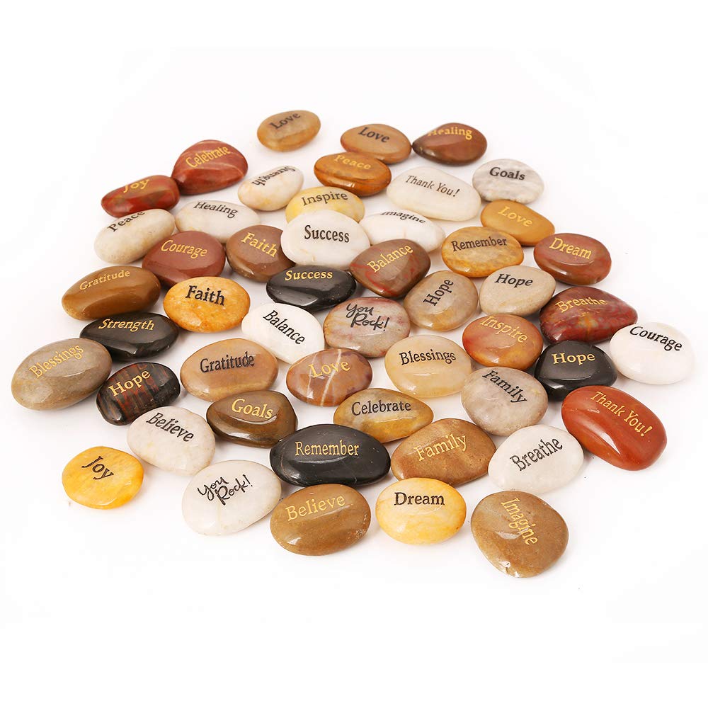 ROCKIMPACT top view assortment of mixed-color stones showing variety for event packs