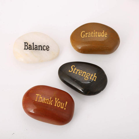 ROCKIMPACT stones in a gift pouch showing presentable keepsake for gifting
