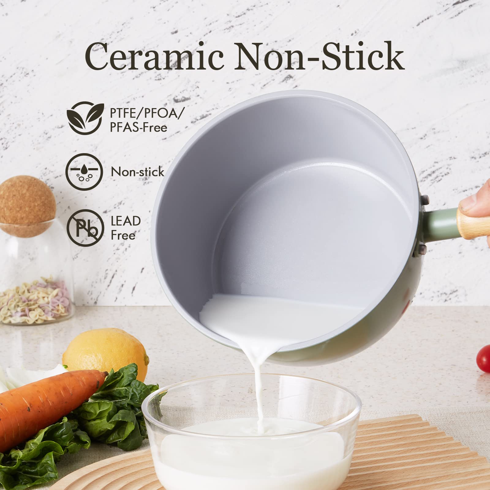 ROCKURWOK closeup of ceramic coating texture illustrating durable nonstick performance