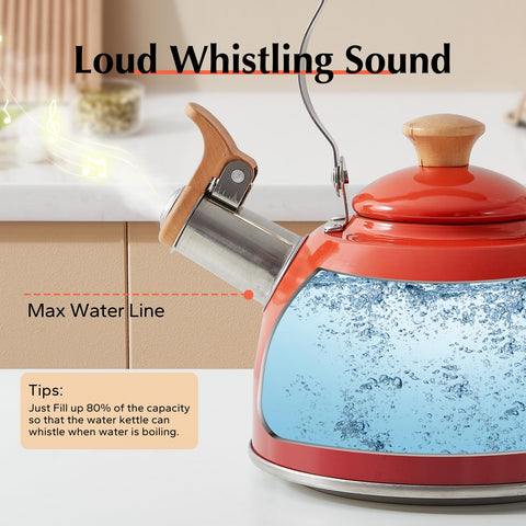 ROCKURWOK kettle boiling on gas stovetop demonstrating real use