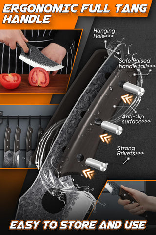 ROCOCO three boning knives lined up for controlled filleting and deboning