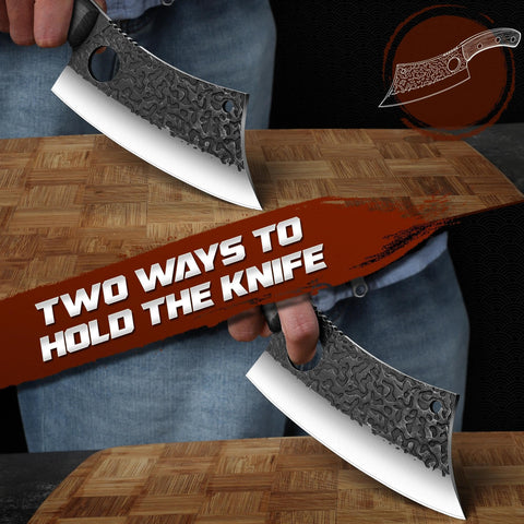 ROCOCO cleaver beside ruler showing size and scale for purchase clarity
