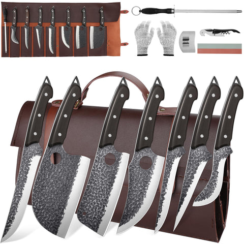 ROCOCO front view of full 13-piece set shows variety and ready organization