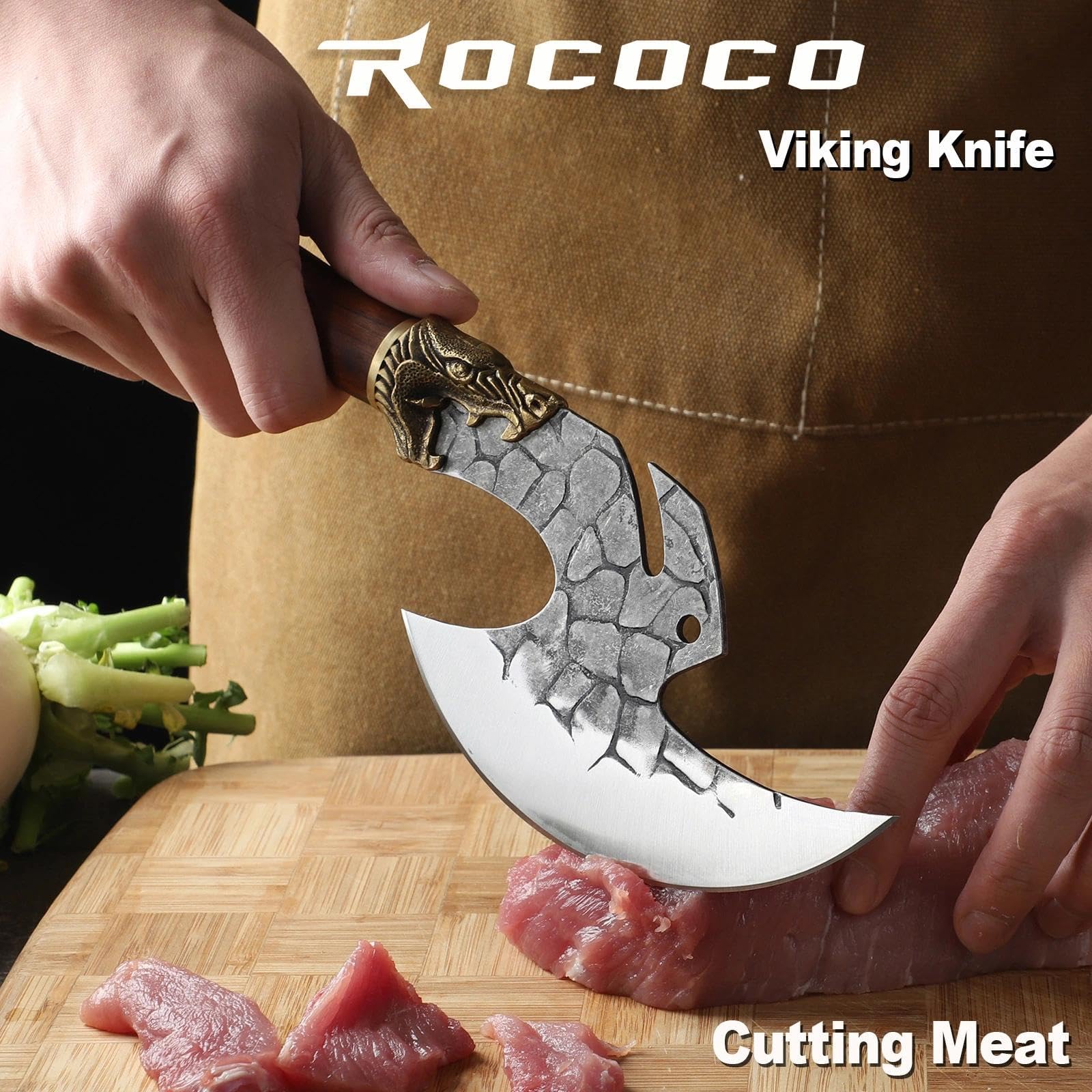 ROCOCO blade close-up showing curvature and edge for efficient slicing